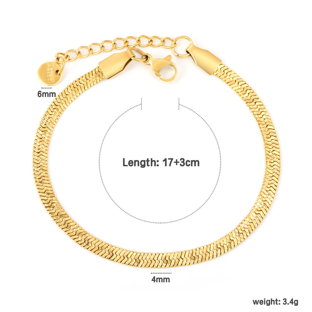 Damen modernes Edelstahl-Armband mit verstellbarem Verschluss Shop Nory