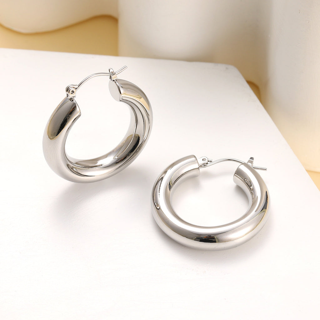 Damen Creolen mit trendy Zwirbelstruktur Shop Nory