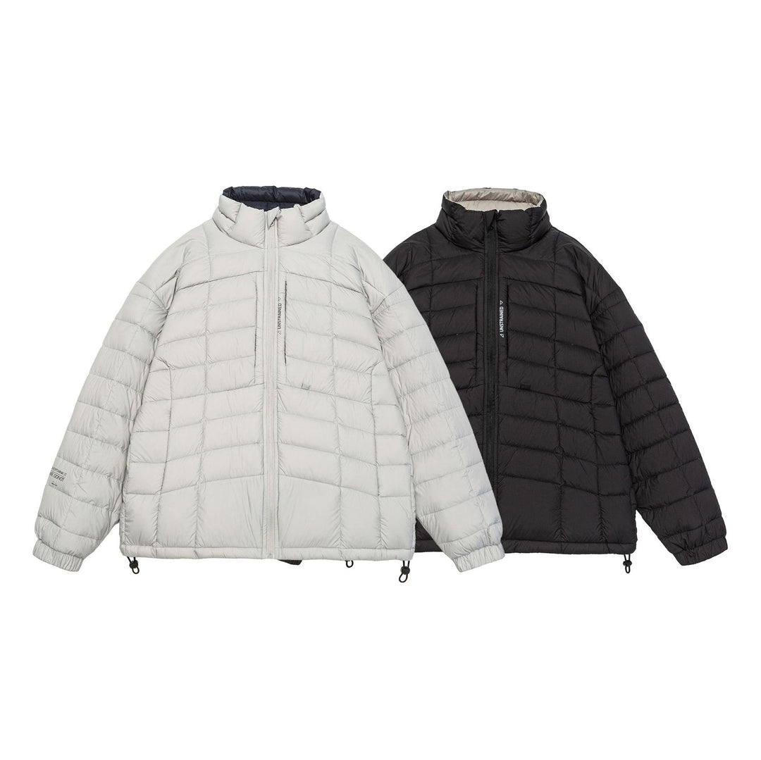Herren Kurz gesteppte Isolationsjacke mit hohem Stehkragen und Tunnelzugsaum Shop Nory