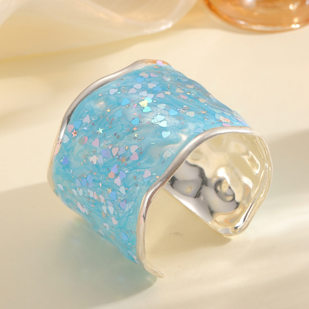 Damen Glitzernder Ring aus hochwertigem Epoxidharz Shop Nory