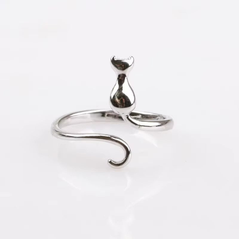 Damenring mit katzeninspirierter Form Shop Nory