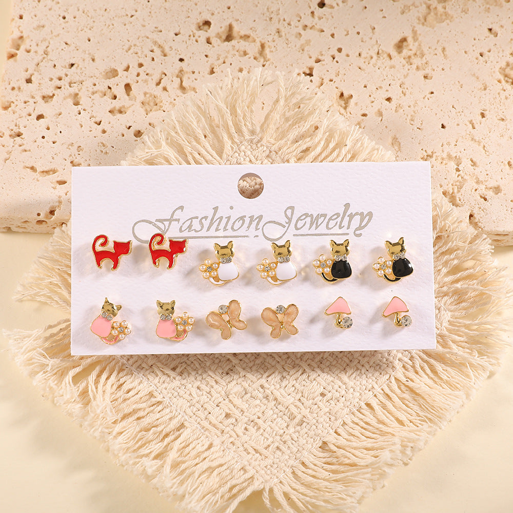 Damen Ohrstecker Set mit fruchtigem Design Shop Nory