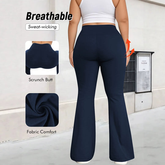 Damen taillenhohe Shaping Bootcut-Leggings mit Bauchkontrolle und 4-Wege-Stretch Shopy Nory
