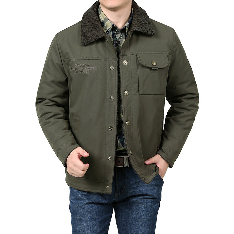 Herren Warme Fleecejacke mit hochgeschlossenem Kragen Shop Nory