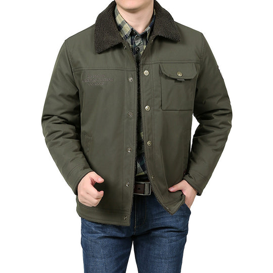 Herren Warme Fleecejacke mit hochgeschlossenem Kragen Shop Nory