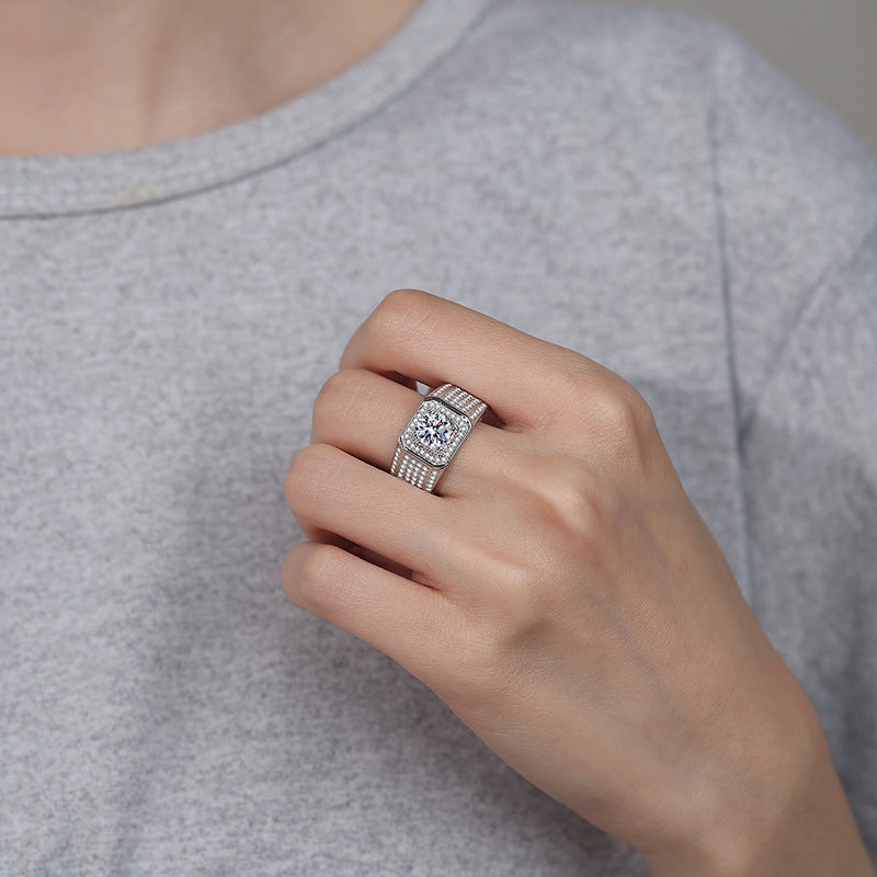 Damen Ring mit funkelndem Zirkonia-Besatz und elegantem Design Shop Nory