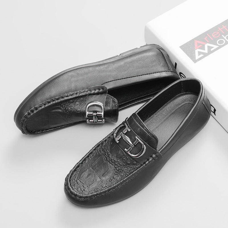 Herren Elegante Mokassins mit Metallakzent Shop Nory