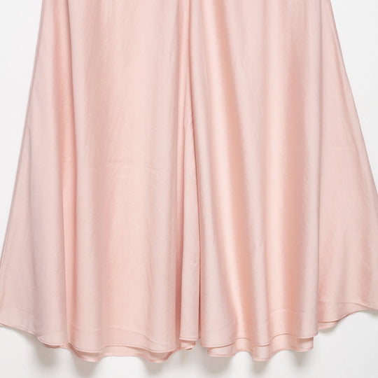 Damen Satin-Midirock mit hohem Komfortbund und ausgestellter A-Linien-Silhouette Shop Nory