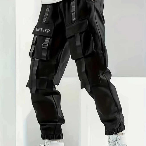 Herren Multifunktionale Cargo-Jogginghose mit Klapp‑ und Gurt-Details Shop Nory