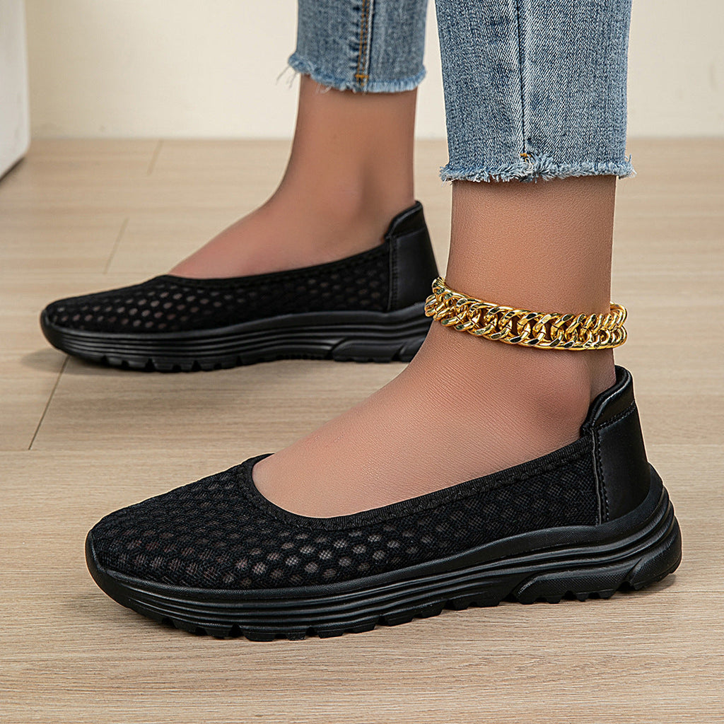 Damen Atmungsaktive Ballerinas mit rutschfester Sohle Shopnory