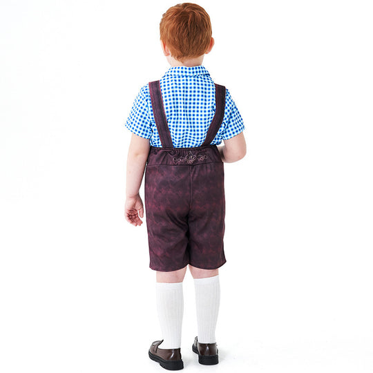 Herren nan kurze Trachtenlederhose mit verstellbaren Trägern und traditioneller Stickerei Shop Nory