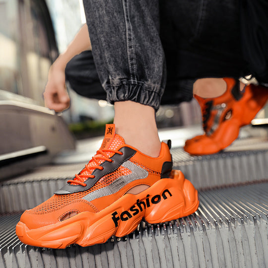 Unisex Voluminöse Chunky-Sneaker mit atmungsaktivem Mesh und profilierter Plateausohle Shopy Nory