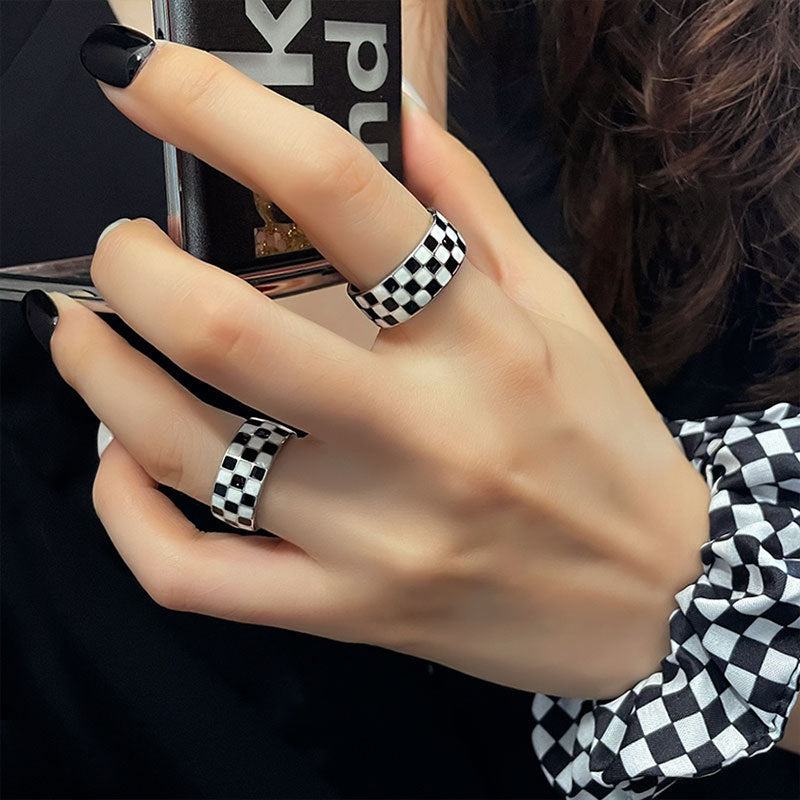 Damen modisches Scrunchie und Ring Set Shop Nory