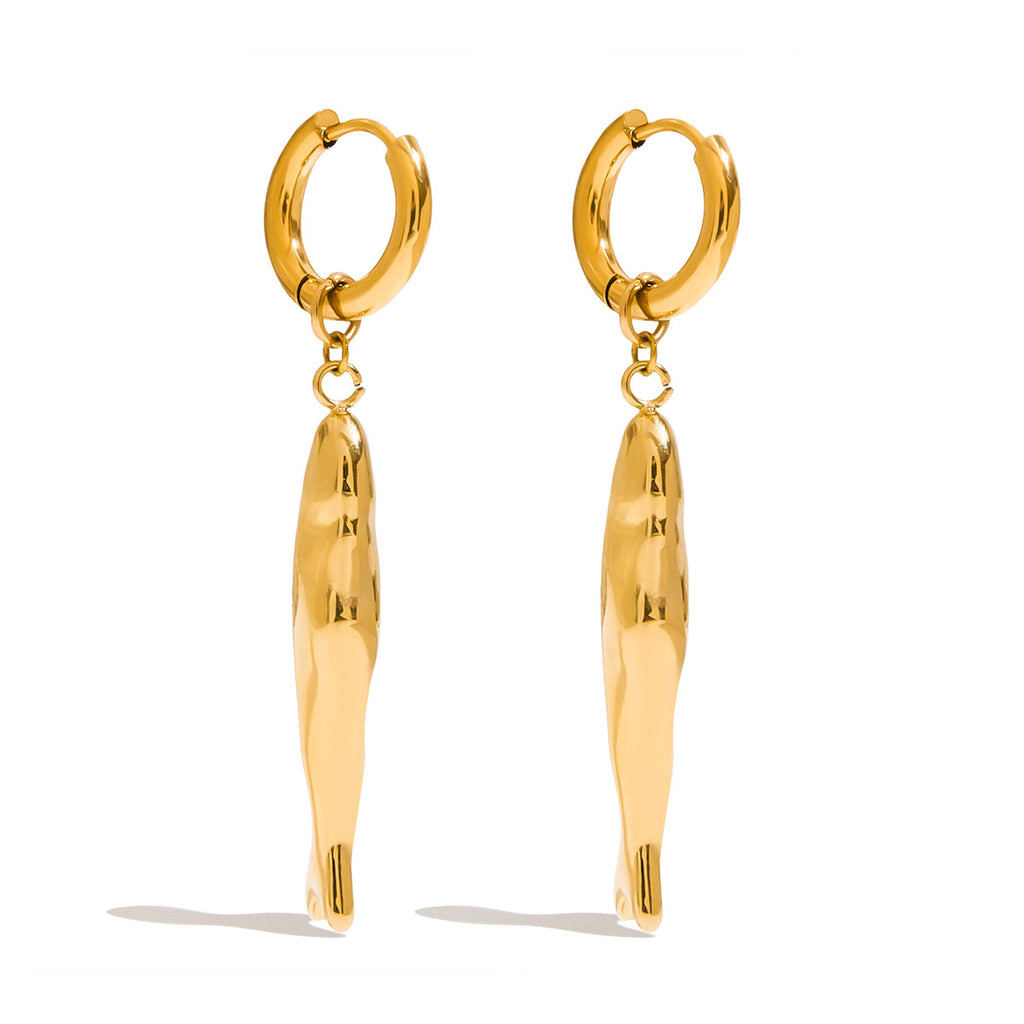 Damen Ohrhänger im eleganten Fisdesign aus hypoallergenem Edelstahl Shop Nory