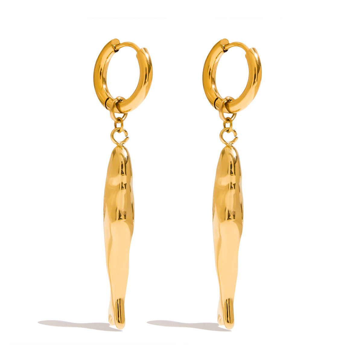 Damen Ohrhänger im eleganten Fisdesign aus hypoallergenem Edelstahl Shop Nory