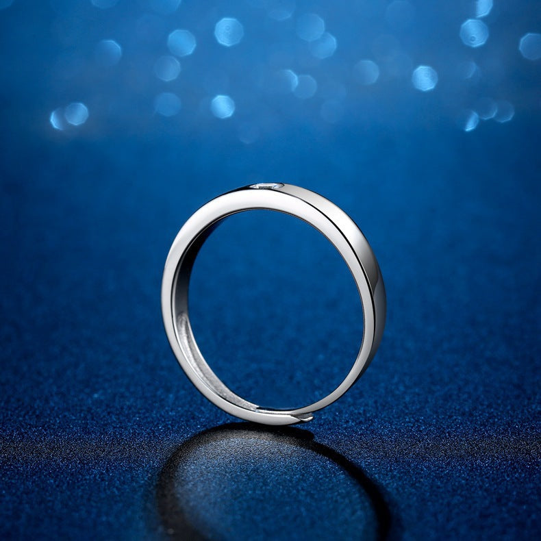 Damen Moderner Ring mit edlem Kristall Shop Nory
