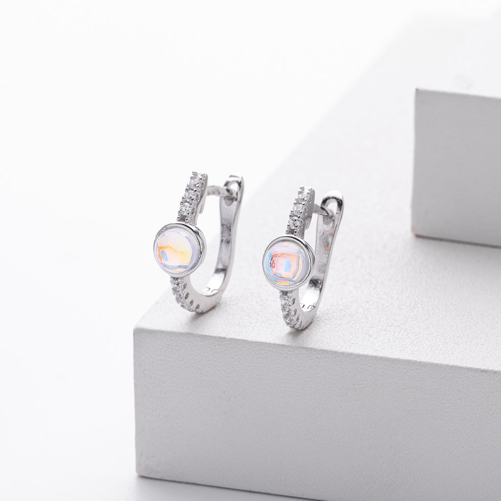 Damen Ohrhänger mit strahlendem Zirkonstein und modernem Design Shop Nory