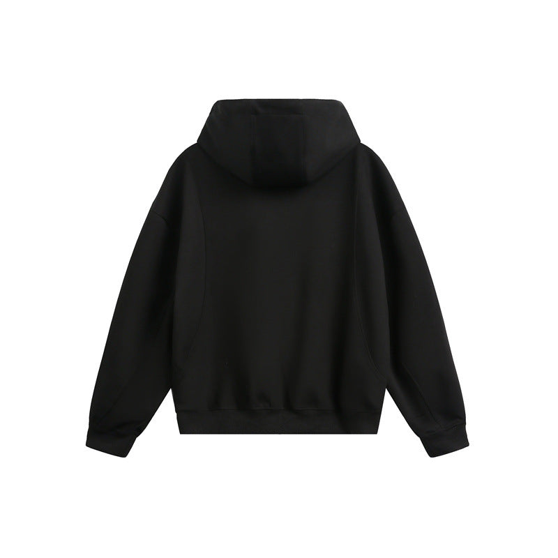 Damen Locker geschnittene Reißverschluss-Hoodie mit hohem Funnelkragen und Zwei-Wege-Funktion Shop Nory