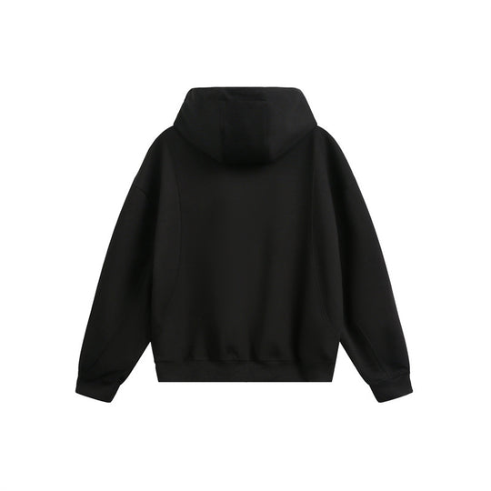 Damen Locker geschnittene Reißverschluss-Hoodie mit hohem Funnelkragen und Zwei-Wege-Funktion Shop Nory