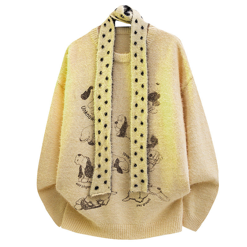 Damen Grobstrickpullover mit Tiermotiv Shop Nory