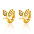 Damen Ohrringe mit filigranem Schmetterlingsdesign und hochwertigen Zirkonia Shop Nory