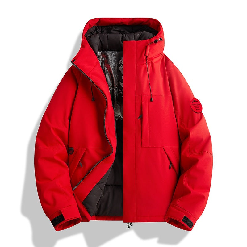 Damen Wattierte Winterjacke mit Kapuze, wasserabweisend und winddicht Shop Nory
