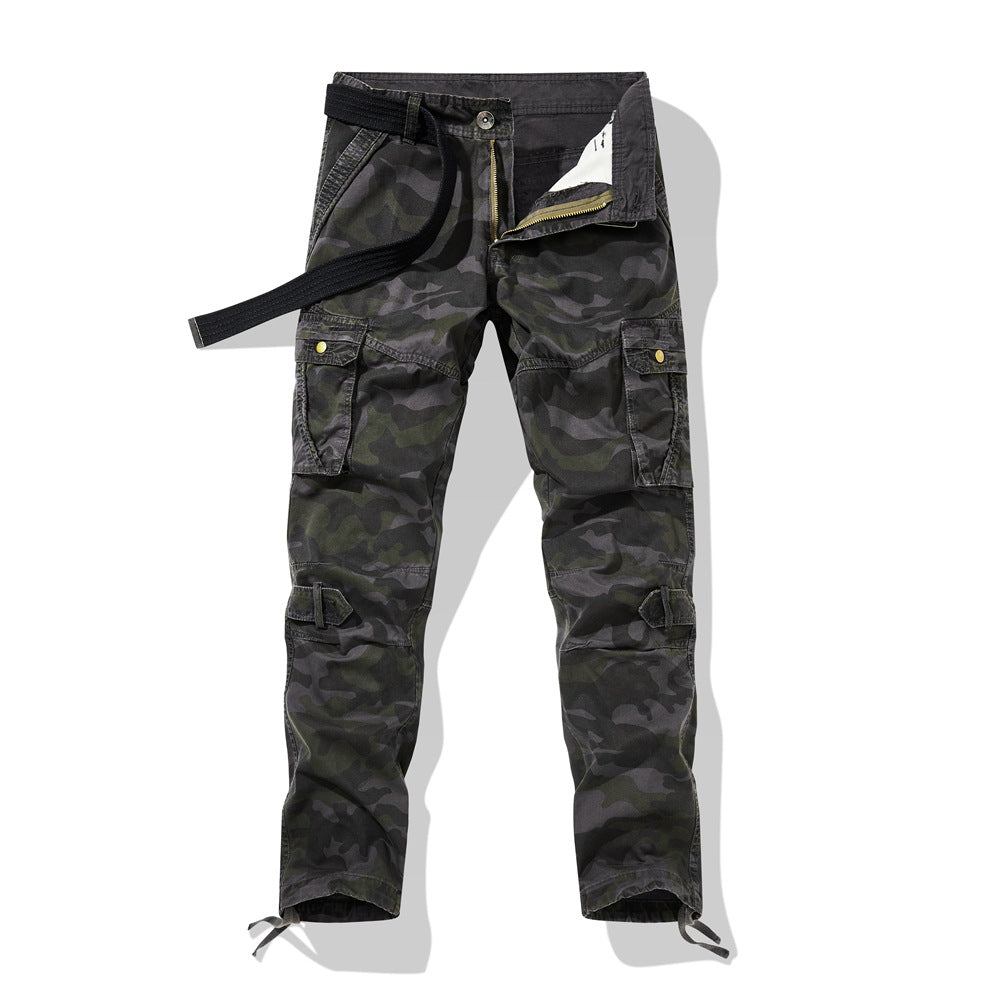Herren Cargohose im Utility-Stil mit verstärkten Knien, Mehrfachtaschen und Kordelbund Shop Nory