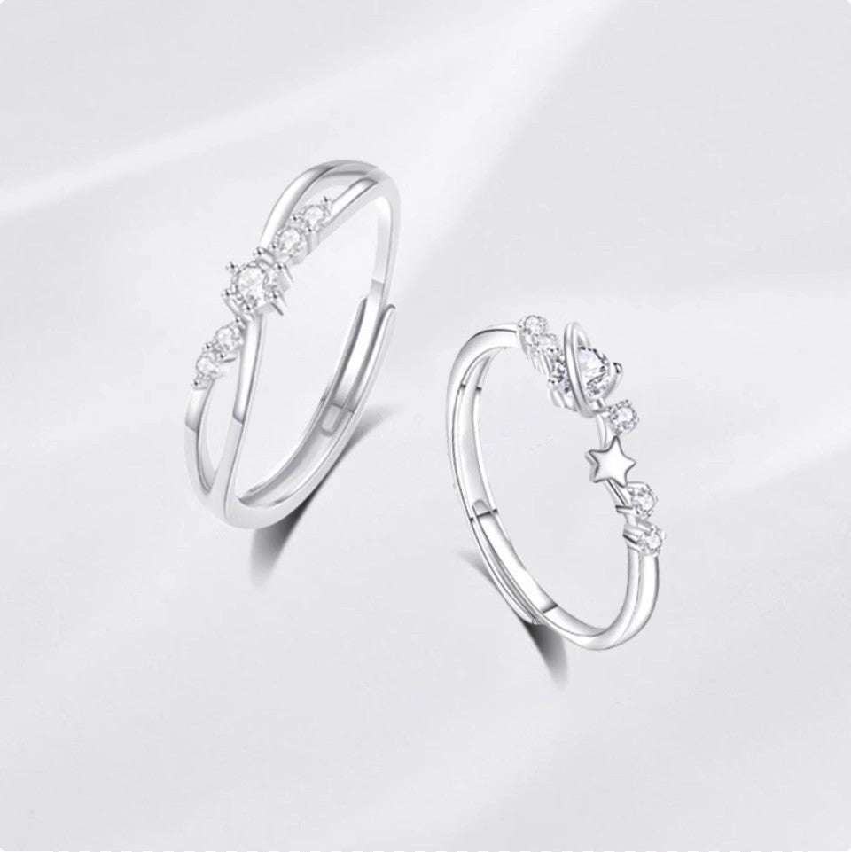 Damenring mit elegantem, schimmerndem Zirkonia-Besatz Shop Nory