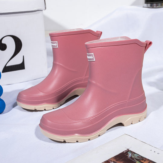 Herren Kurzschaftige Neongummierte Outdoor-Gummistiefelette mit stoßdämpfender Profilsohle Shop Nory