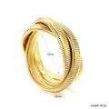 Damen Armreif mit geschwungenem Design und hochwertiger Goldbeschichtung Shop Nory