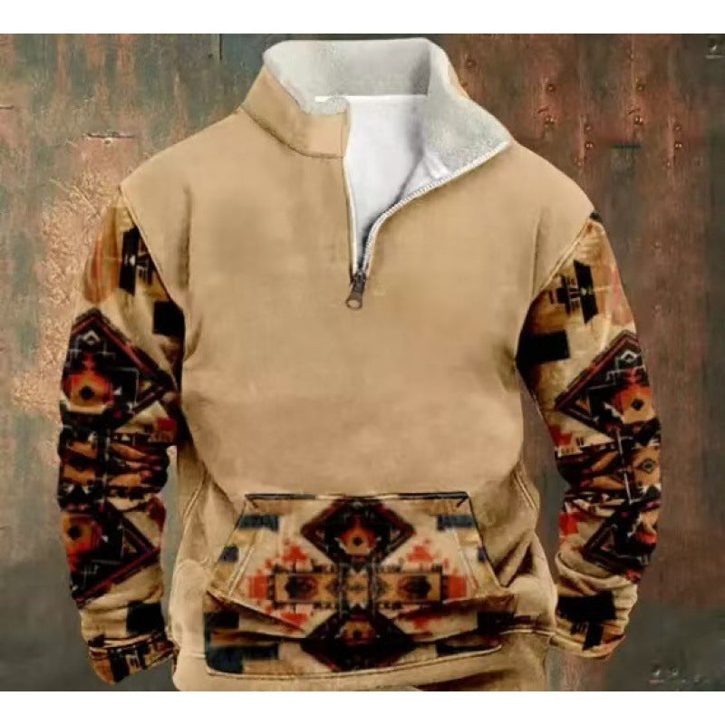 Herren Modischer Hoodie mit Kapuze und maritimem Druck Shop Nory