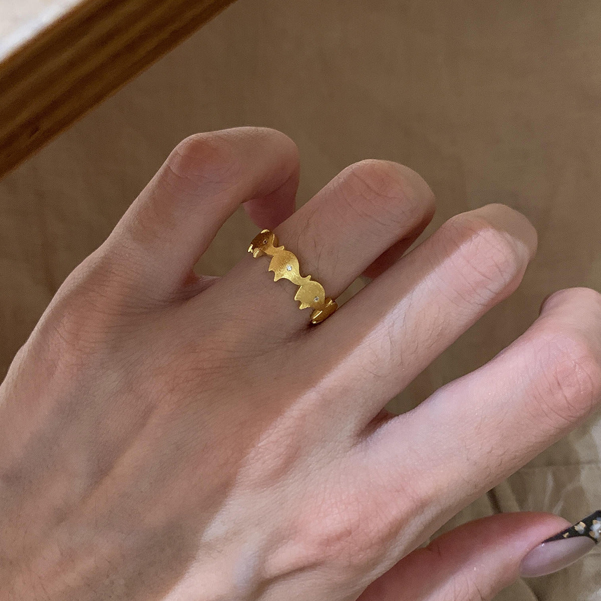 Damen Offener Ring mit verspieltem Tiermotiv Shop Nory