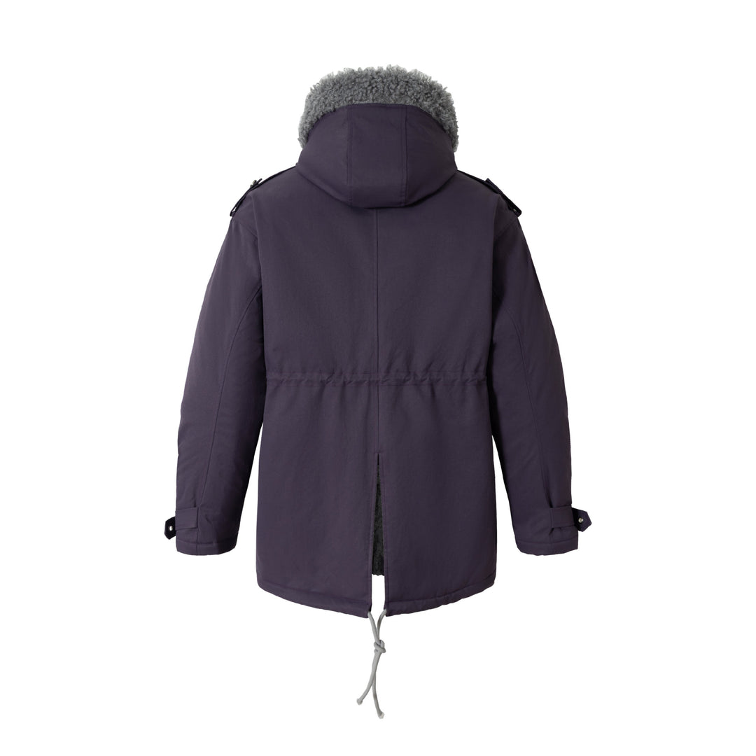 Damen Kurzparka mit Teddyfutter, Tunnelzug und Schnallenärmeln Shop Nory