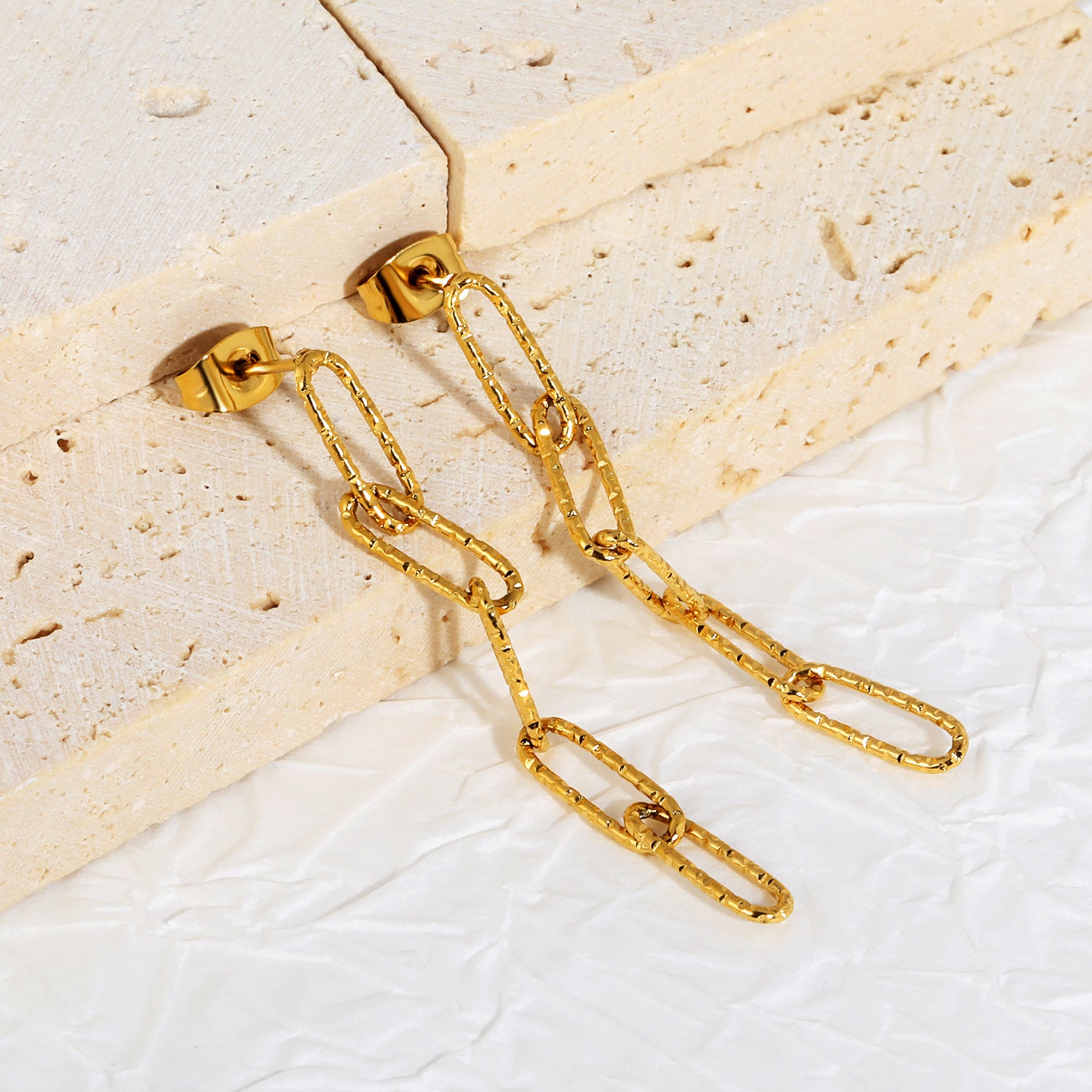 Damen Hängende Ohrringe mit Ägyptischem Muschel-Design aus hochwertigem Edelstahl Shop Nory