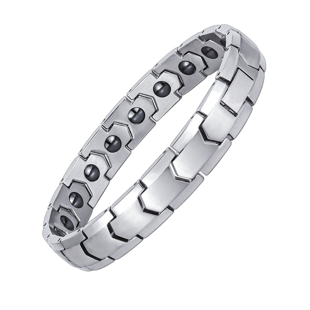 Herren Edelstahlarmband mit modernem Kettenmuster Shop Nory