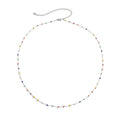 Damen zarte Kette mit bunten Kristallelementen Shop Nory
