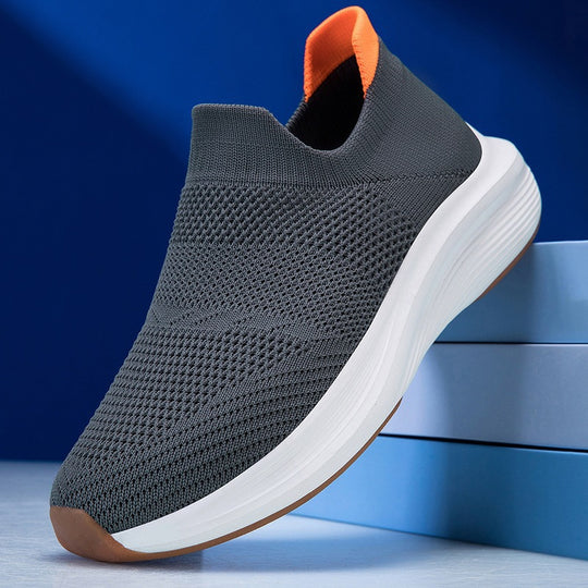 Unisex Atmungsaktiver Strick-Slip-On Sneaker mit Memory-Schaum-Zwischensohle Shop Nory
