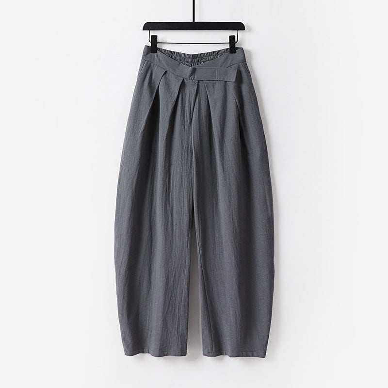 Damen Hochgeschnittene Culotte-Hose mit Bundfalten und elastischem Taillenbund Shop Nory
