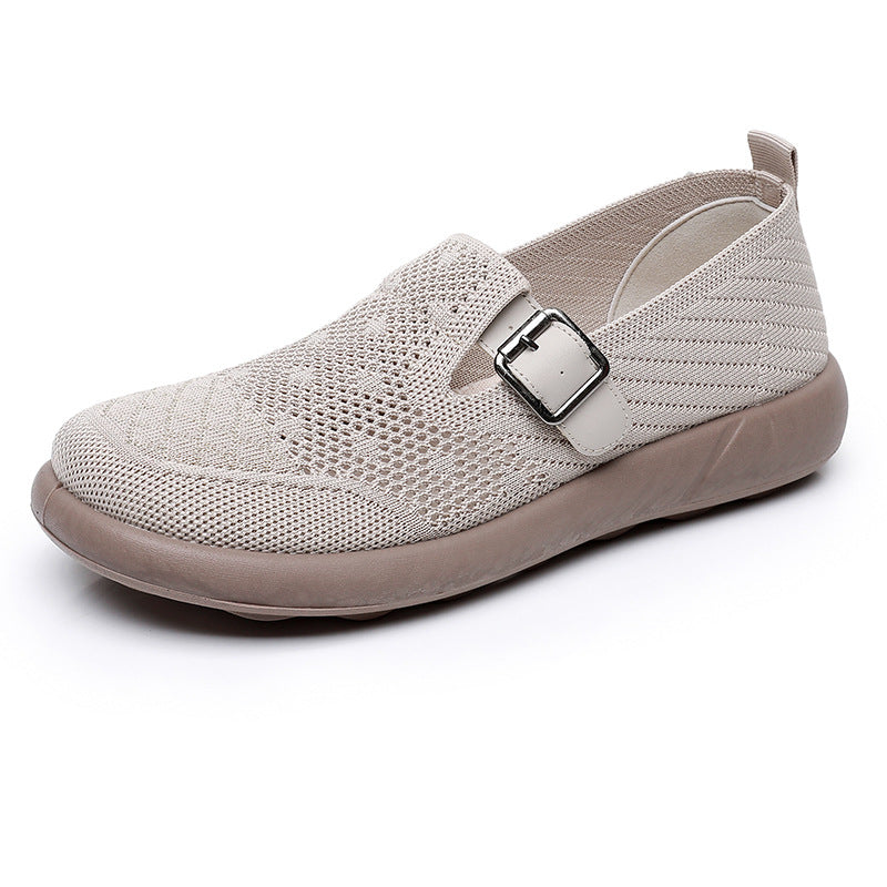 Damen Atmungsaktive Slip-On Schuhe mit verstellbarem Riemen