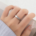 Damen Begleiter Ring mit minimalistischer Struktur Shop Nory