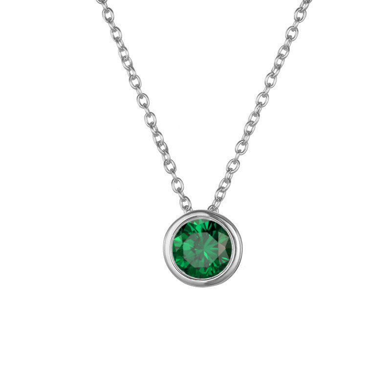 Damen Halskette mit funkelndem Zirkonia-Anhänger in elegantem Design Shop Nory