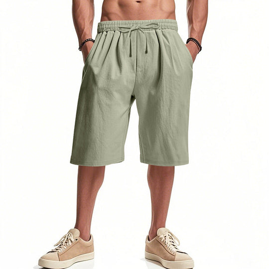 Herren bequeme Cargo-Shorts mit elastischem Bund und großzügigen Taschen