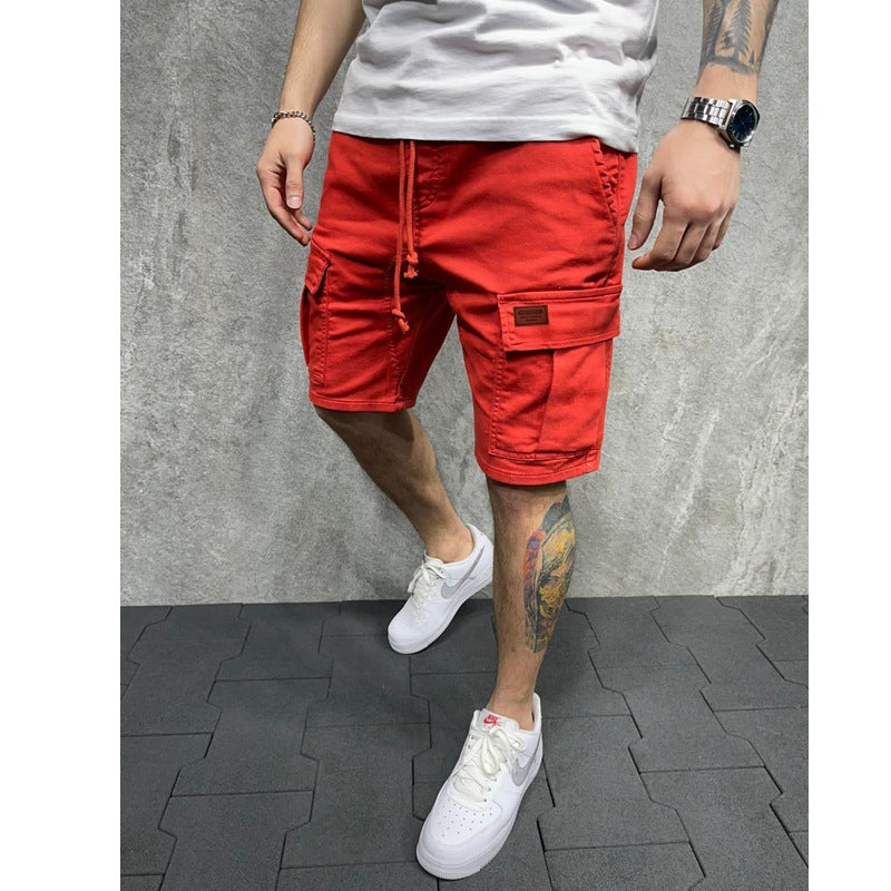 Herren Cargo-Shorts mit praktischen Seitentaschen und verstellbarem Gummizug Shopnory