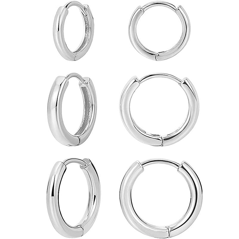 Damen Creolen Ohrringe Set Shop Nory