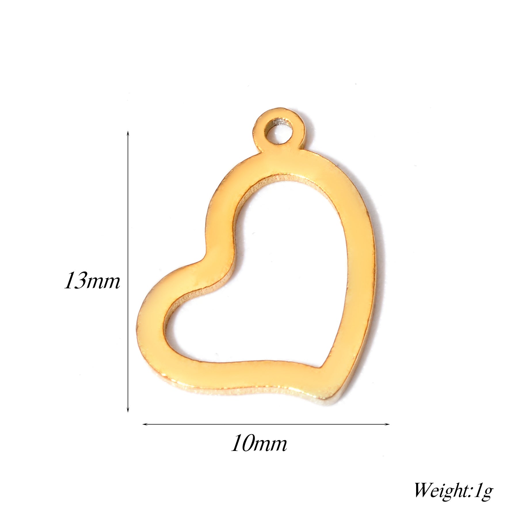 Damen Schmuckanhänger in herzförmigem Design aus Metall Shop Nory