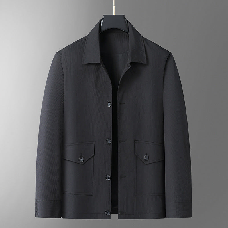 Herren Übergangsjacke im minimalistischen Worker-Stil mit Pattentaschen Shop Nory