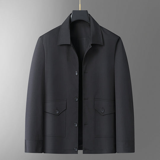 Herren Übergangsjacke im minimalistischen Worker-Stil mit Pattentaschen Shop Nory