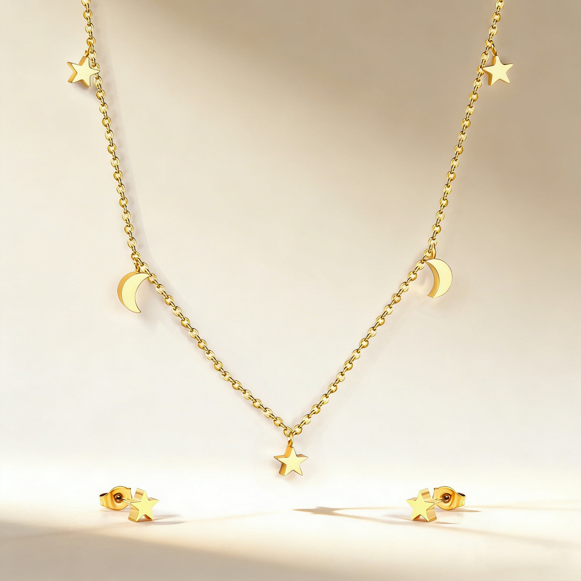 Damen Schmuckset mit funkelnden Sternanhängern Shop Nory