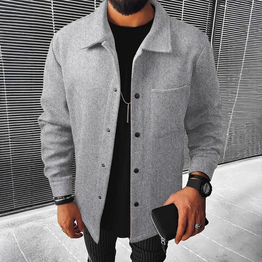 Herren gemütliche und stilvolle Fleecejacke