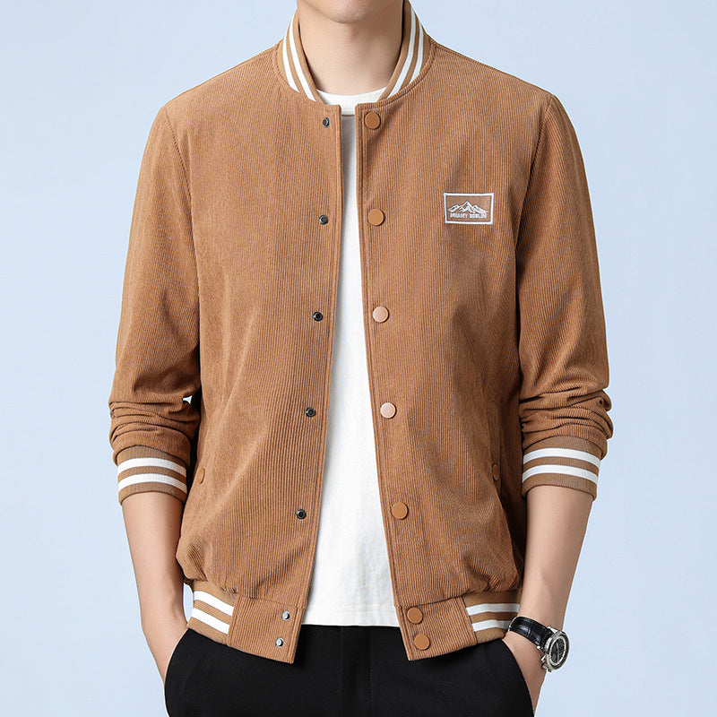 Herren Modische Cordjacke mit Streifen Shop Nory
